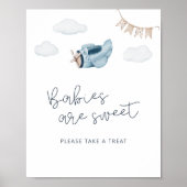 Poster Faisons démarrer l'aventure Baby Shower Dessert (Devant)