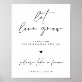 Poster Faisons Grandir l'Amour Panneau de Table pour Cade (Devant)