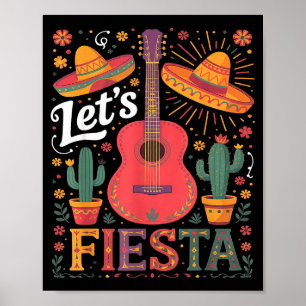 Poster Faisons la fête cinq mai fête squad mexicain moi