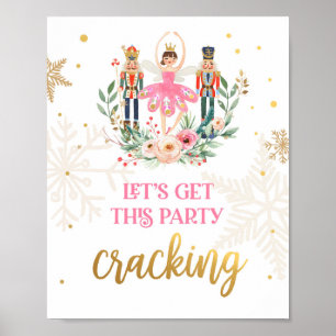 Poster Faisons la fête Cracking Nutcracker Ballerina Girl