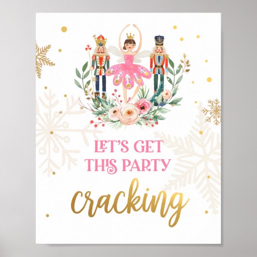Poster Faisons la fête Cracking Nutcracker Ballerina Girl (Devant)