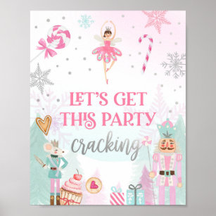 Poster Faisons la fête Cracking Nutcracker Ballerina Girl