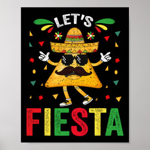 Poster Faisons la fête mexicaine Cinco De Mayo