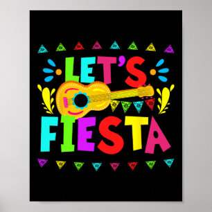 Poster Faisons la fête mexicaine du Cinco De Mayo
