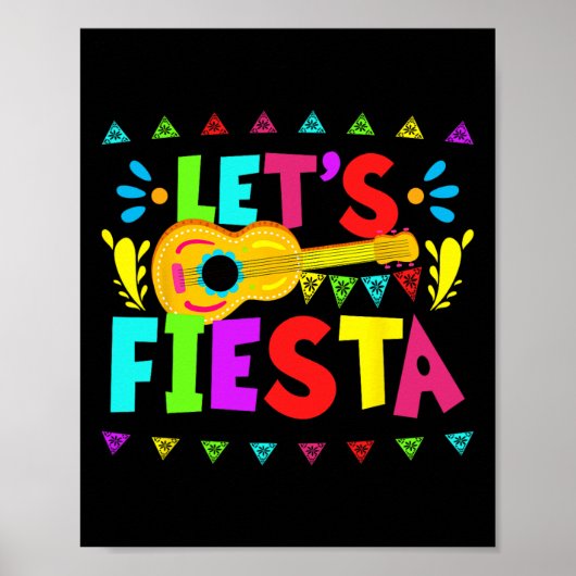 Poster Faisons la fête mexicaine du Cinco De Mayo (Devant)