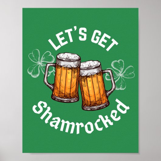 Poster Faisons-nous fêter la Saint-Patrick (Devant)