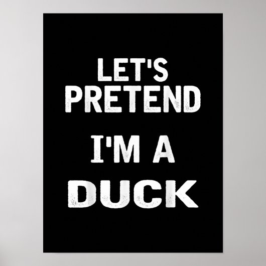 Poster Faisons semblant que je suis un canard drôle Costu (Devant)