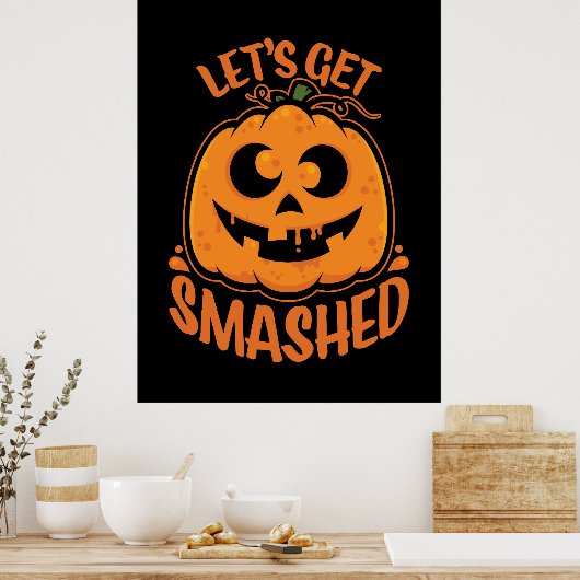 Poster Faisons tomber Tipsy Halloween Jack-O’-Lantern (Cuisine)