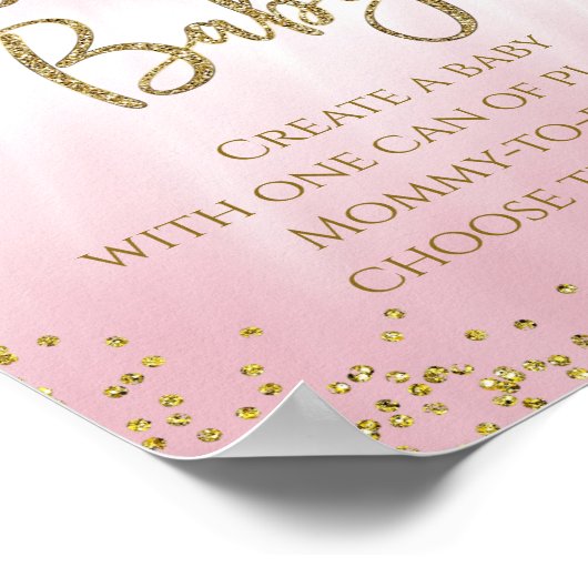 Poster Faisons Un Baby shower Bébé Jeu (Coin)