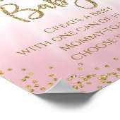 Poster Faisons un jeu de baby shower Bébé Bébé (Coin)