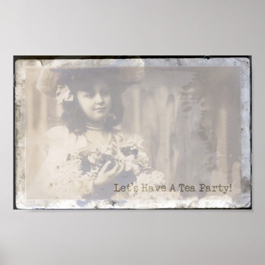 Poster Faisons une fête de thé (Devant)