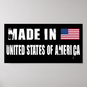 Poster Fait aux États-Unis d'Amérique