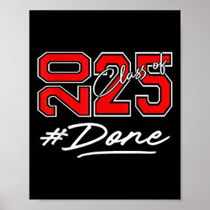 Poster Fait Cl De 2025 Graduate Funny 2025 Graduation Sen