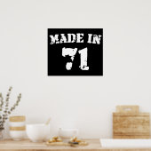 Poster Fait En 1971 (Cuisine)