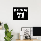 Poster Fait En 1971 (Bureau à domicile)