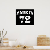 Poster Fait En 1972 (Cuisine)