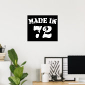 Poster Fait En 1972 (Bureau à domicile)