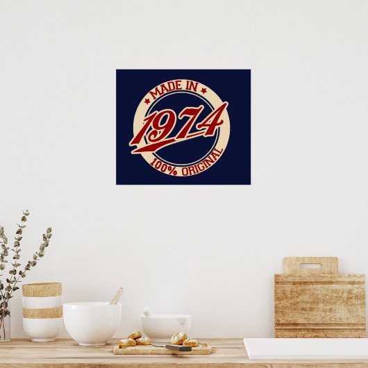 Poster Fait En 1974 (Cuisine)