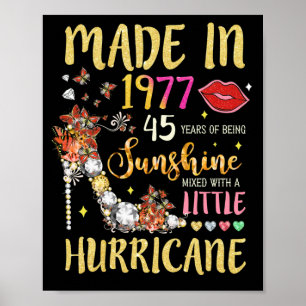Poster Fait En 1977 45 Ans D'Être Mixte De Soleil