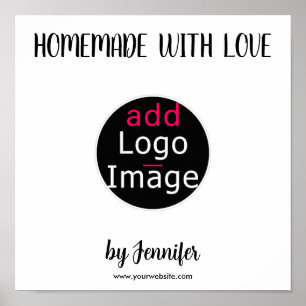 Poster Fait Maison Avec Amour Moderne Professionnel Perso