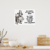 Poster Faites Attention À Ce Que Vous Buvez Jugement Wond (Cuisine)