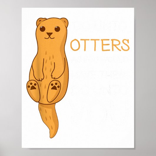 Poster Faites aux loutres de mer (Devant)