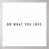 Poster Faites ce que vous aimez (Devant)