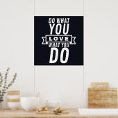 Poster Faites ce que vous aimez l'amour ce que vous (Cuisine)