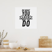 Poster Faites ce que vous aimez l'amour ce que vous (Cuisine)