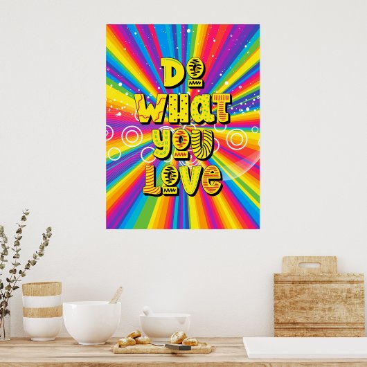 Poster Faites ce que vous aimez ! Motivation (Cuisine)