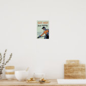 Poster Faites chaud - Continuez à bouger - Propagande 2ÈM (Cuisine)