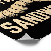 Poster Faites comme si je suis un ver de sable drôle Hall (Coin)