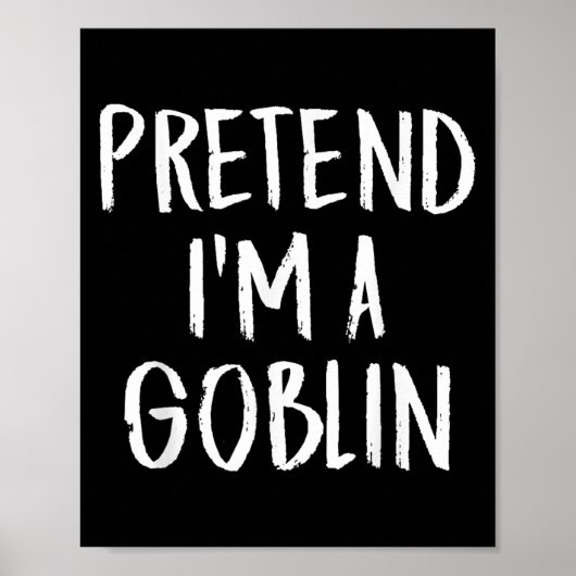 Poster Faites comme si je suis une fête d'Halloween Gobel (Devant)