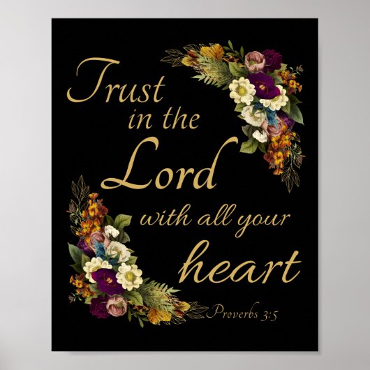 Poster Faites confiance à l'Éternel avec tout votre coeur (Devant)