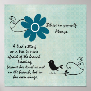 Poster Faites confiance à vos propres ailes