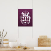 Poster Faites confiance à votre coeur (Cuisine)