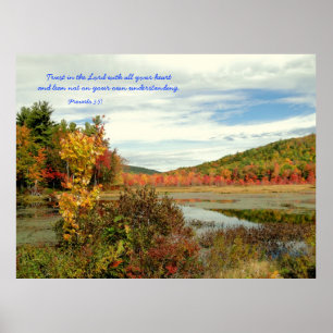 Poster Faites confiance au Seigneur, Automne Photographie