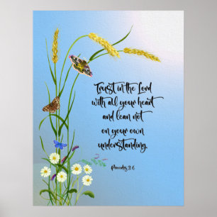 Poster Faites confiance au Seigneur avec tout votre coeur