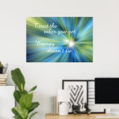 Poster Faites confiance aux ondes que vous obtenez. L'éne (Bureau à domicile)