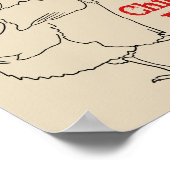 Poster Faites Danser Le Poulet Drôle Amusant Cute Quirky  (Coin)