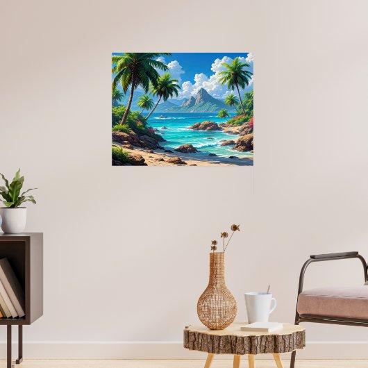 Poster Faites de beaux rêves, Paradis Tropical, (Salon 3)