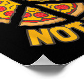 Poster Faites de la pizza. Pas la guerre. (Coin)