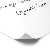 Poster Faites De Petites Choses Avec Une Citation D'Amour (Coin)