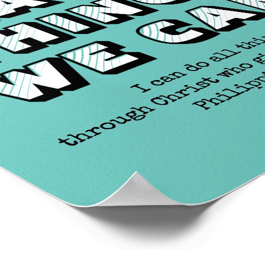 Poster FAITES DES CHOSES DIFFICILES QUE NOUS POUVONS | Ch (Coin)