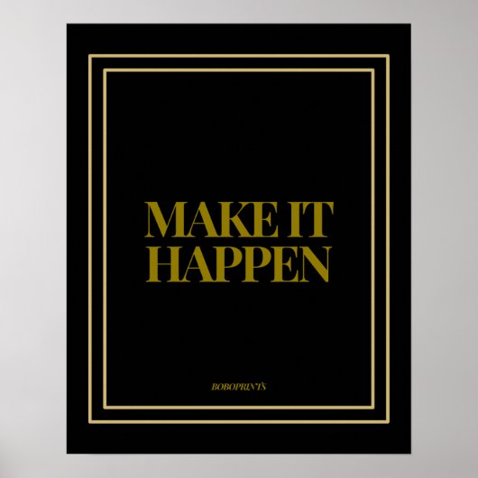 Poster Faites en sorte que cela arrive (Devant)