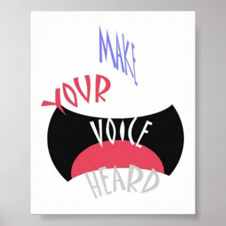 Poster Faites Entendre Votre Voix Mini