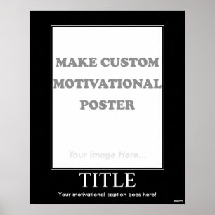 Poster Faites l'affiche de motivation faite sur commande