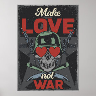 Poster Faites l'amour. Pas la guerre
