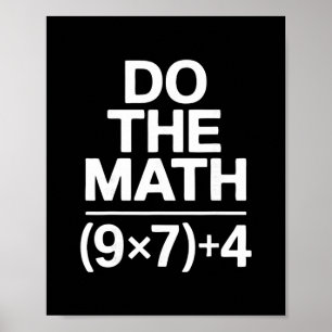 Poster Faites Le Calcul 67 Mème Drôle Humour Sarcastique 
