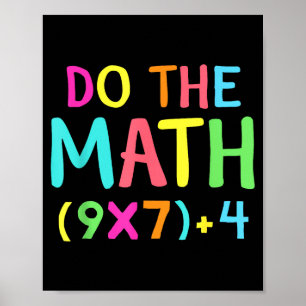 Poster Faites Le Calcul 67 Mème Drôle Six Sept Hommes Fem